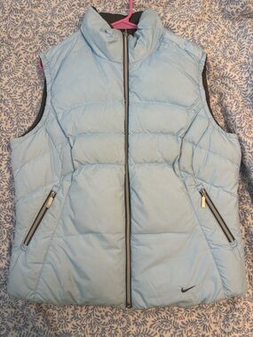 Nike Reversible Blue Quilted Puffer Vest